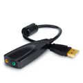 Aplic USB 7.1 mini Soundkarte extern Dynamic 3D Surround Sound-Effekt Schwarz