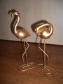 Dekofiguren, goldene Flamingos
