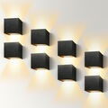 8X Wandleuchte 12W Cube Würfel Wandlampe LED Lampe für außen/innen wasserdicht