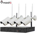 1080P HD WLAN Video Überwachungskamera 8CH NVR CCTV WIFI 4x Kameras Fernzugriff