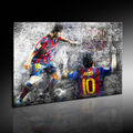 Lionel Messi Fußballspieler Fotoleinwand24 Kunstdruck Wandbild Posterdruck N25