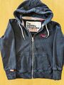 Superdry Sweatjacke mit Kapuze Orange Label Gr. 40