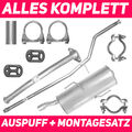 Schalldämpferset Auspuffanlage Auspuff für Peugeot 206+ PLUS 1.1 1.4 Schrägheck