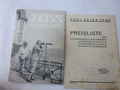 29263 Carl Zeiss Jena Fernrohre Astro 94 1932 Preisliste 48 Seiten selten