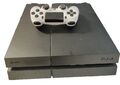 Sony PlayStation 4 (PS4) - 500 GB - Jet Black Konsole, Controller & Kabel - gut