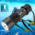 50000LmTauchen XHP70.2 LED Scuba Taschenlampe Wasserdicht Lampe Unterwasser 100m