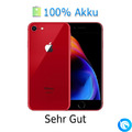Apple iPhone 8 Rot 64 GB refurbished Smartphone  ohne Sim-Lock Sehr Gut 100%