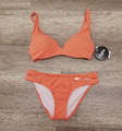 Push-up-Bikini*ohne Bügel*BUFFALO*Gr.34 B*Orange*Rippoptik*Neu mit Etikett