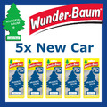 WUNDER-BAUM | Duftbaum Autoduft Parfüm Lufterfrischer Neuwagen | NEW CAR 5 Stück