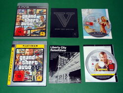 Grand Theft Auto GTA 5 V Five u. GTA 4 IV fuer PS3 Sony Playstation 3 AB 18