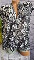Aniston Bluse Shirt Tunika schwarz weiß kurzarm Gr. 36 bis 48 Damen (3 422) NEU