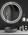 Badspiegel Rund mit LED Beleuchtung 50/60/70 cm Touch Beschlagfrei Wandspiegel