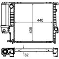 Kühler Motorkühlung MAHLE CR 330 000S für BMW 3er Z3 Roadster
