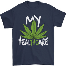 Weed My HealTHCare Cannabis lustig THC Herren-T-Shirt 100 % Baumwolle