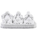 See Hear Speak No Evil 3 weise Buddhas Wohnkultur weißes Ornament Geschenk