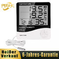 Thermometer Hygrometer Mit Sonde Wetterstation Innen Aussen Digitales Thermo