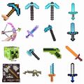 Kids Toys Minecraft EVA Foam Weapon Diamond Sword Axe Set