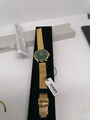 Meister Anker Uhr Armbanduhr Quarz Metall grün gold farben glanz poliert Damen