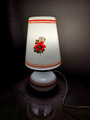 Vintage sowjetische Pilz-Schreibtisch-Nachtlampe, sowjetische Glaslampe