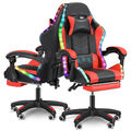 RGB Gaming Stuhl LED Beleuchtung Gamer Sessel Gaming Chair Gamingstuhl 150KG DE