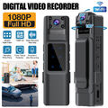 Bodycam Wasserdicht Mini Überwachungskamera HD 1080p Tragbare Körperkamera 270°