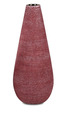 Schicke Keramik Vase Rot  Höhe: 35 cm