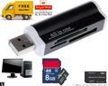 All in One All in 1 USB Speicherkartenleser Adapter für Micro SD MMC SDHC TF M2