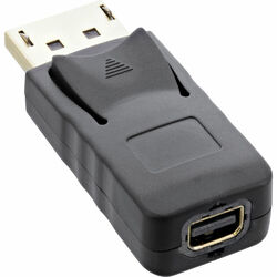 Adapter DisplayPort Stecker zu mini DisplayPort Buchse schwarz/gold
