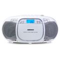 MEDION LIFE E66476 Stereo Sound System CD MP3 Kassette UKW Radio Boombox weiß