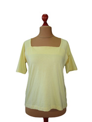 MONARI Damen Sommer T-Shirt Bluse Trapez Ausschnitt Kurzarm Zitronengelb XL 42💕