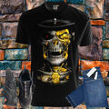 Skull Gold Totenkopf Gangster T- Shirt Tshirt Mann Frau Damen Herren