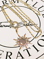 THOMAS SABO Kette + große Sonne Zirkonia + Carrier TOP in TS-Verpackung