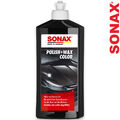 SONAX Polish & Wax Color Schwarz Autopolitur mit Wax Lack Handpolitur 500 ml