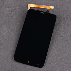 Original HTC ONE X LCD Display mit Touchscreen Komplettset Front Glas Scheibe