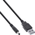InLine® USB DC Stromadapterkabel, USB A Stecker zu DC 4,0x1,70mm Hohlstecker