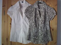 2 Blusen ESPRIT collection Sommer Business Bluse Kurzarm Weiß .... Gr.  36