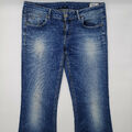G-Star 3301 Bootleg WMN 60523 W32 L28 blau Damen Designer Denim Jeans Hose Retro