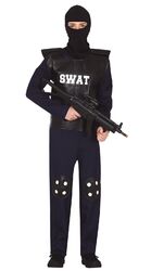 Kostüm Karneval Herren SWAT Polizei US Polizist Spezial Sonder Einheit Teenager