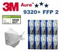 100x 3M Aura 9320+ FFP2 Atemschutzmaske ohne Ventil 9320+ Mundschutz Maske FFP 2