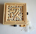 NEU. Das Labyrinth. Tolles Geschicklichkeitsspiel aus Holz. 20 x 20 cm.