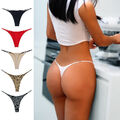 9er Pack Damen Sexy High Cut G-String Tanga T-Back Slips Unterwäsche Dessous Lot