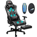 Ergonomisch Gaming Stuhl Bürostuhl Gamer Stuhl Computerstuhl mit Fußstütze NEU