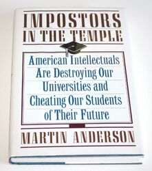 Betrüger im Tempel von Martin Anderson - Hardcover 1992 amerikanische Bildung