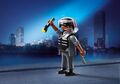 Playmobil SEK-Polizist Figur mit Headset Pistole Taschenlampe SEK SWAT Einsatz