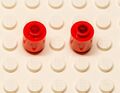 Lego Rundstein 3062b 1x1 rot 2 Stück
