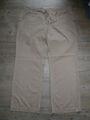 Hose Gr. 44 beige v. QS s.Oliver Gummizug Leinen/Baumwolle