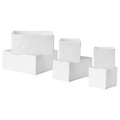 ☑️ IKEA SKUBB Box 6er-Set weiß ☑️