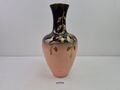 Vase Porzellan rosa schwarz mit Goldrelief 9262 Handmalerei Höhe 35cm #242935