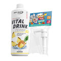 1L Vital Drink Mineraldrink von Best Body Nutrition + gratis Dosierpumpe