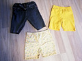 3 tlg Set kurze Hosen/ Shorts (Jeans u. Freizeit/ Sport) Gr. 98/104-110